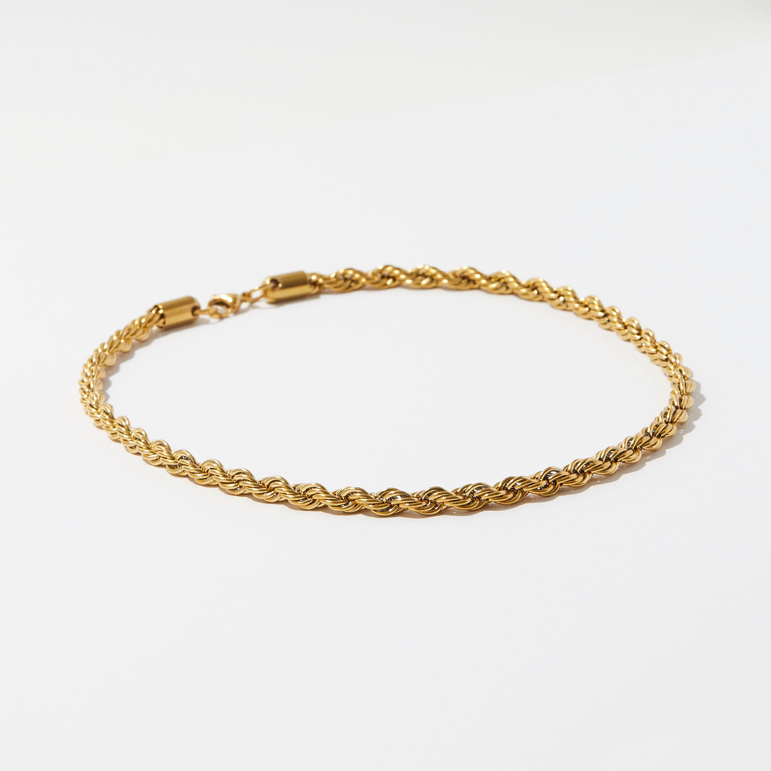 18K Gold Plated Rope Chain – Ladies Gold Chain – Layering Necklace – Gold Chain Necklace – Thick Chain – Thick Rope Chain