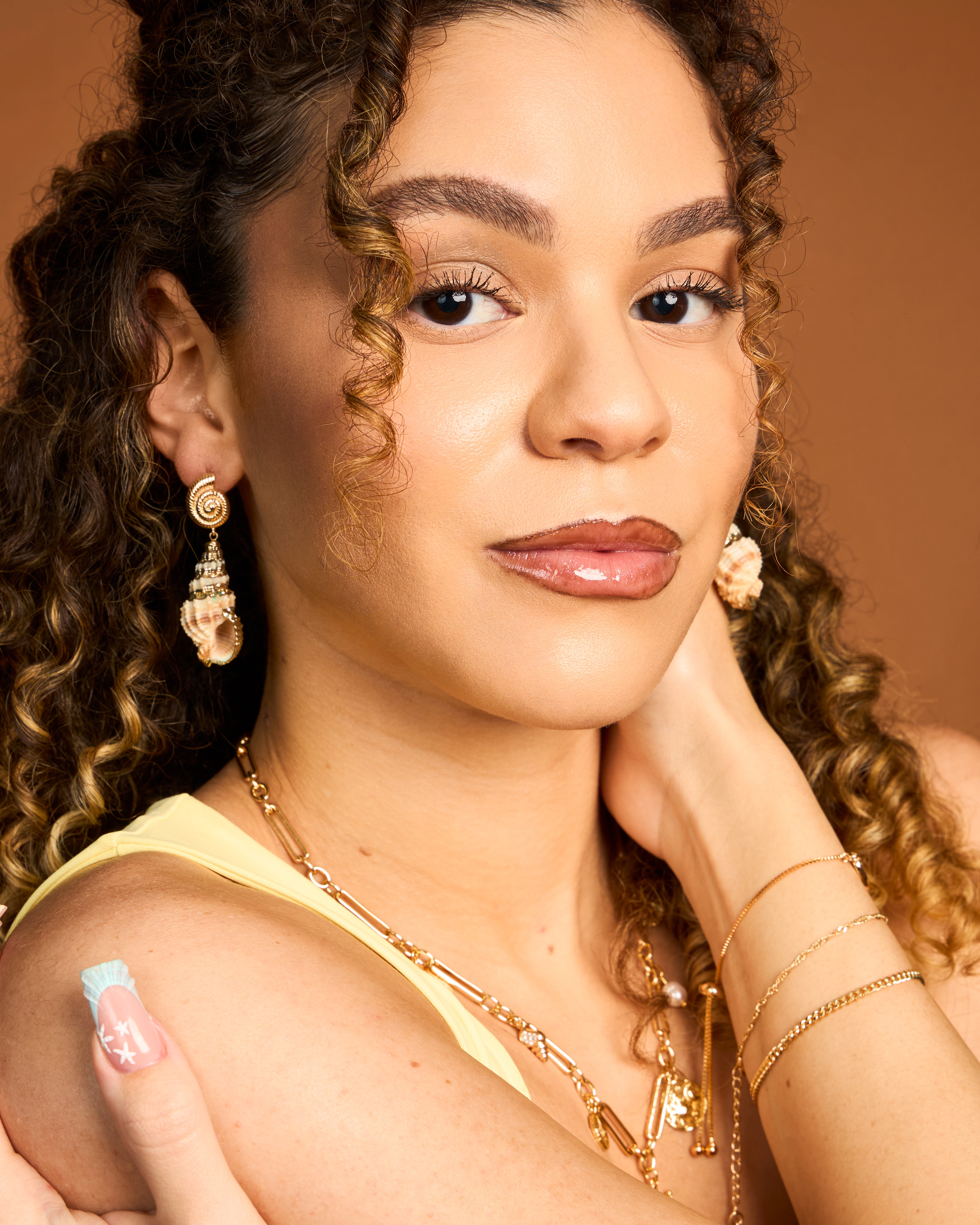 Coral Drop Earrings