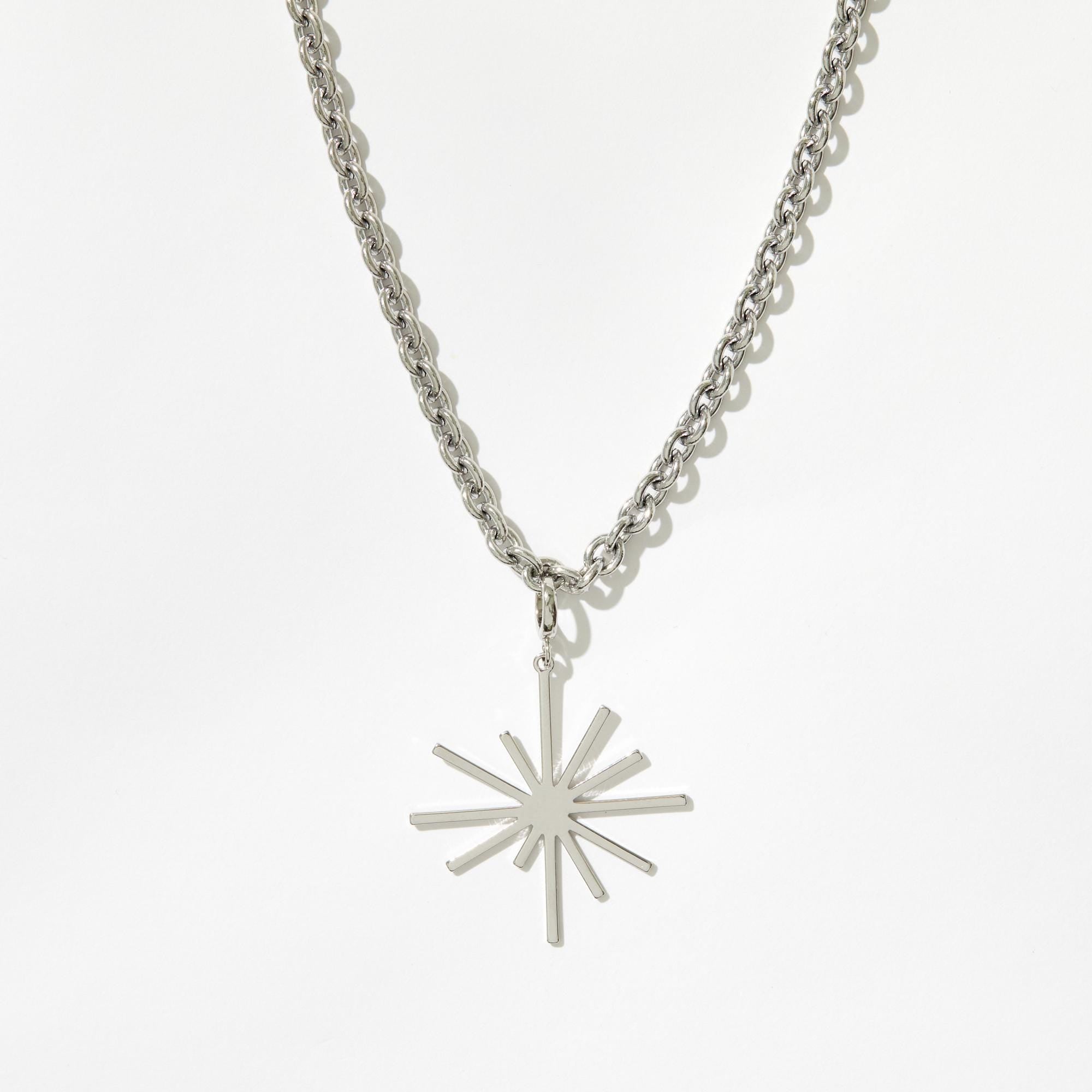 Celestial Star Necklace - Handmade Silver Jewelry - Minimalist Charm Necklace - Gift for Her