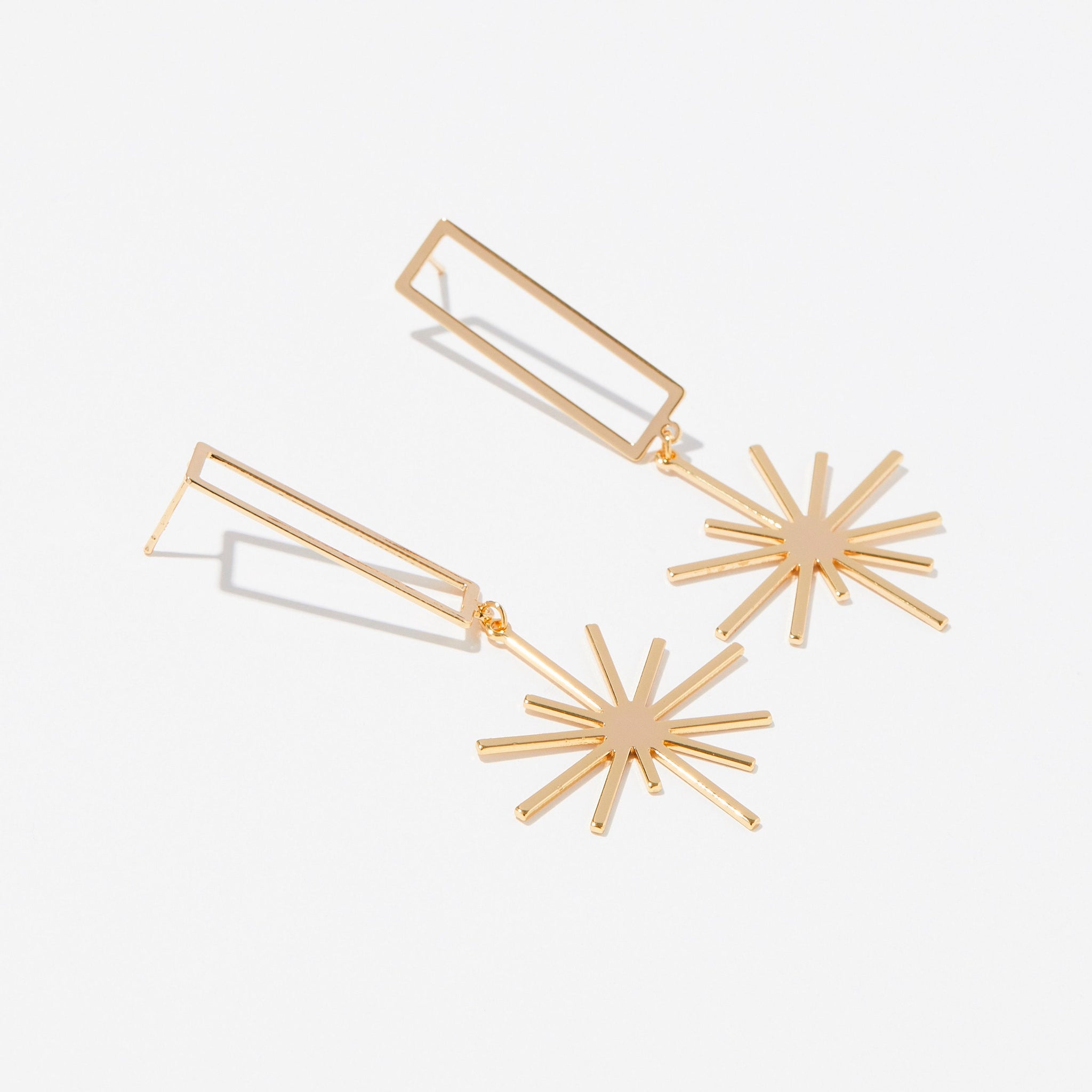 Earrings, Star Earrings, Brass Earrings